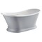 Aqua Eden 67.38 L, 29.5 W, Matte Gray/Glossy White, Solid Surface White Stone VRTDS683027WG - alternate 1